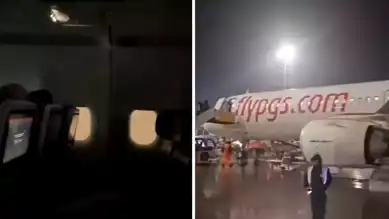 THY ve Pegasus Uçaklarına Yıldırım İsabet Etti!
